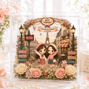Personalized 3D "Mini-World" Acrylic Stand-Travel Around The World Series