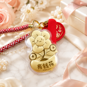 The Golden Prosperity Bloom Keychain
