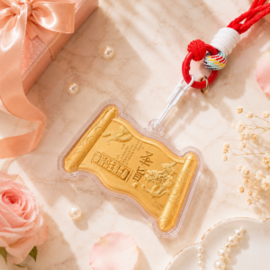 The Imperial Dragon Decree 999 Pure Gold Keychain