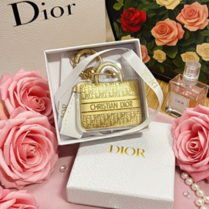 High-Fashion Gold Book Tote Miniature Charm