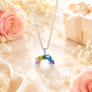 Over the Rainbow Crystal Star Necklace
