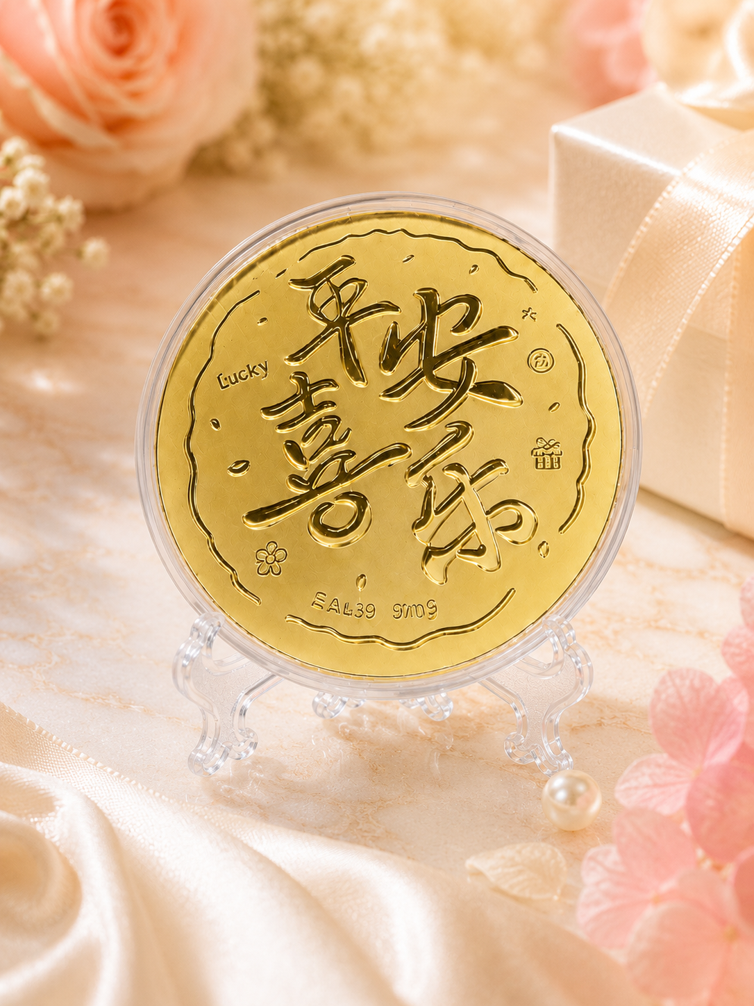The Peace & Joy Harmony Gold Display Medallion - Image 2