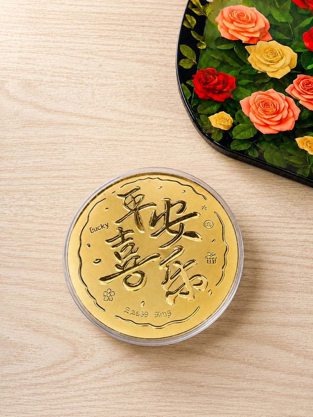 The Peace & Joy Harmony Gold Display Medallion - Image 3