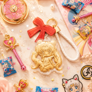 The Celestial Guardian Sailor Moon Gold Keychain