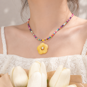 Sunshine Blossom Pearl Beaded Choker | "Our Gift to You" Collection